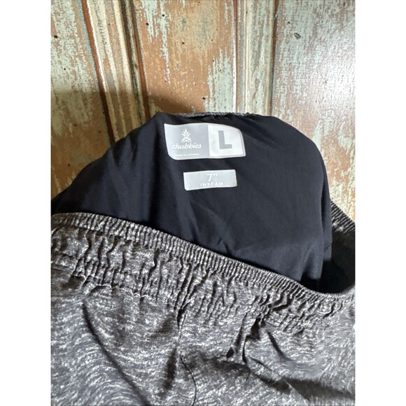 Men’s Chubbies 7” Black Gray Striped  Liner - Picture 2 of 10